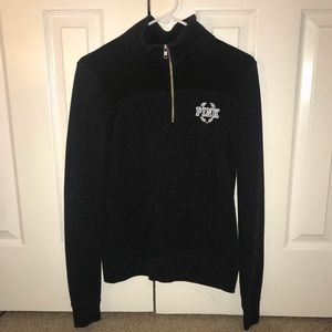 PINK victoria secret half zip sweatshirt